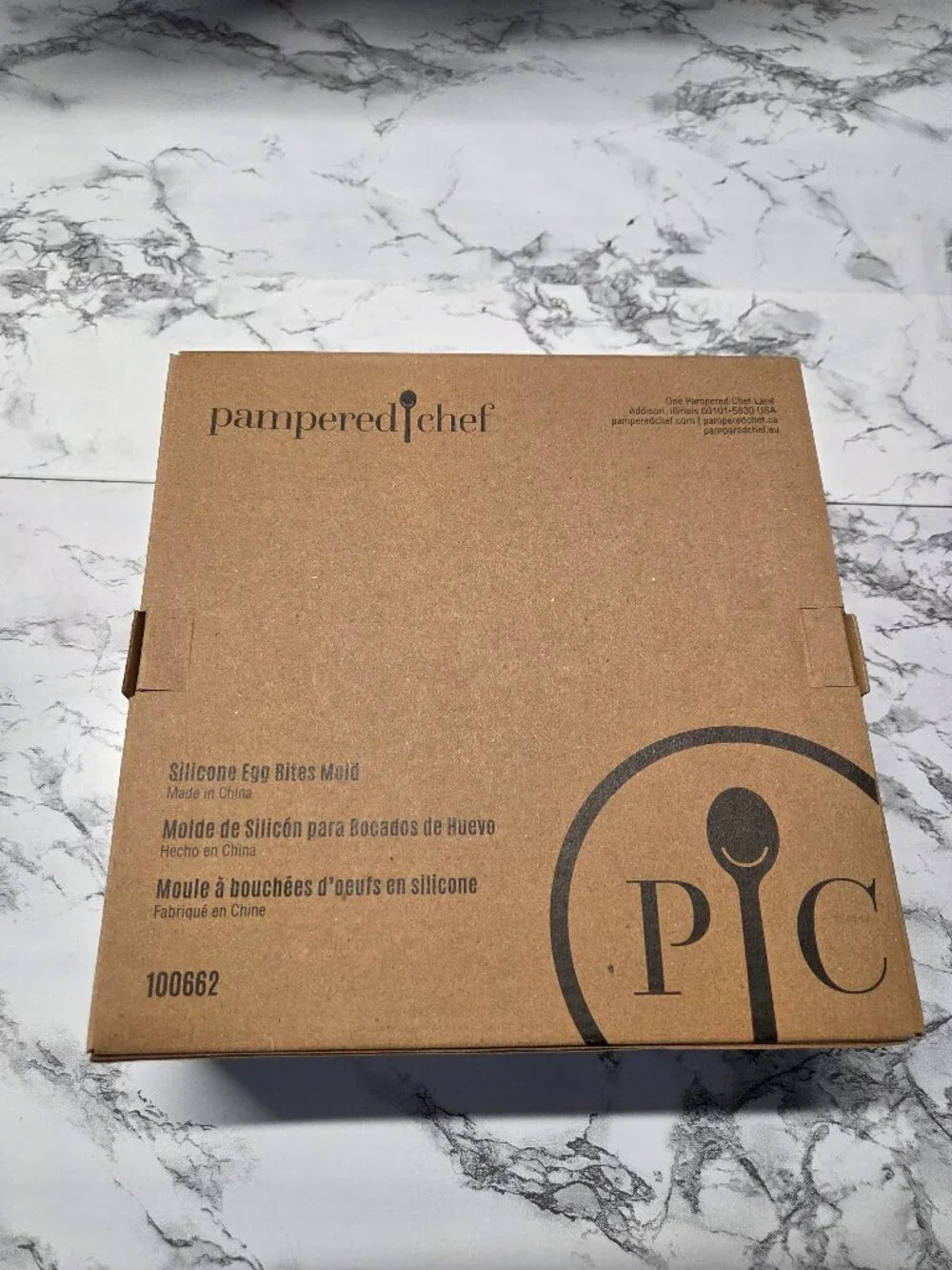 Pampered Chef Silicone Egg Bites Mold with Metal Rack New in Box Mold #100662